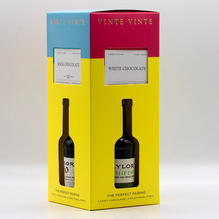 Taylor's Miniature Port & Vinte Vinte Chocolate Gift Pack, 4 x 5cl - Image 2